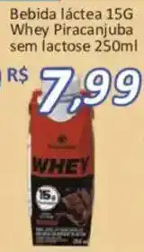 Supermercados Savegnago Bebida láctea 15g whey piracanjuba sem lactose oferta