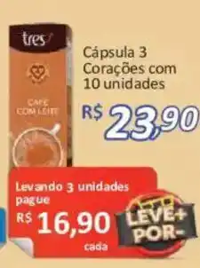 Supermercados Savegnago Cápsula 3 Corações com 10 unidades oferta