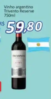 Supermercados Savegnago Vinho argentino triventto reserve oferta