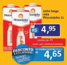 Supermercados Savegnago Leite longa vida Piracanjuba oferta