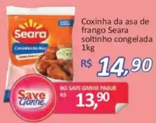 Supermercados Savegnago Coxinha da asa de frango Seara soltinho congelada oferta