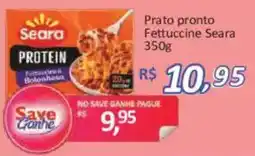 Supermercados Savegnago Prato pronto Fettuccine Seara oferta