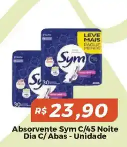 Mart Minas Absorvente sym c/45 noite dia c/ abas oferta