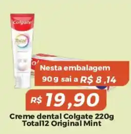 Mart Minas Creme dental colgate total12 original mint oferta