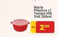 Tonin Superatacado Mb - bacia plástica c/ tampa oferta