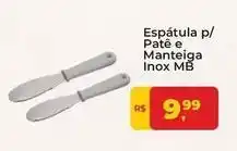 Tonin Superatacado Inox - espátula p/ patê e manteiga mb oferta