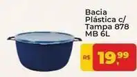 Tonin Superatacado Mb - bacia plástica c/ tampa 878 mb 6l oferta