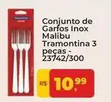Tonin Superatacado Inox - conjunto de garfos malibu tramontina 3 peças oferta