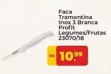 Tonin Superatacado Tramontina - faca inox 3 branca legumes/frutas oferta