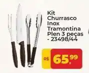Tonin Superatacado Inox - kit churrasco tramontina plen 3 peças oferta