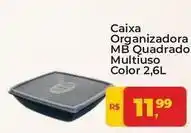 Tonin Superatacado Mb - caixa organizadora quadrado multiuso color oferta