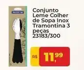 Tonin Superatacado Inox - conjunto leme colher de sopa tramontina 3 peças oferta