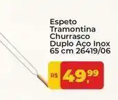 Tonin Superatacado Inox - espeto tramontina churrasco duplo aço oferta