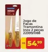 Tonin Superatacado Tramontina - jogo de facas inox 2 peças oferta