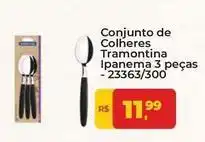 Tonin Superatacado Tramontina - conjunto de colheres ipanema 3 peças oferta