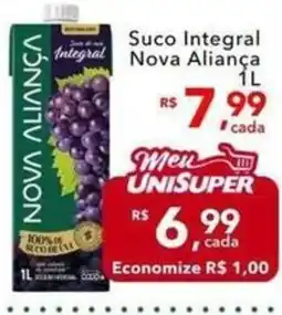 UniSuper Suco integral nova aliança oferta