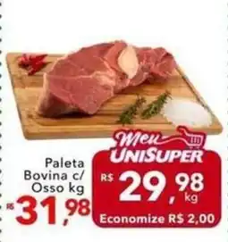 UniSuper Paleta Bovina c/ Osso kg oferta