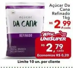 UniSuper Açúcar da cana refinado oferta