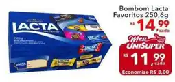 UniSuper Bombom lacta favoritos oferta