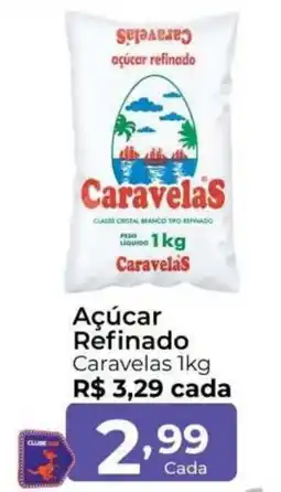 Super Kan Açúcar Refinado Caravelas oferta