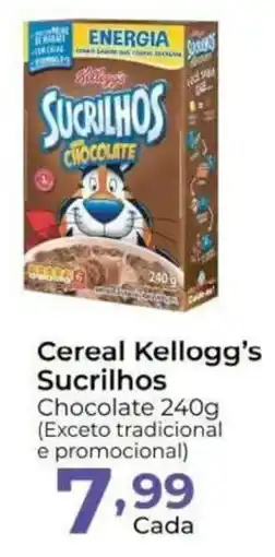 Super Kan Cereal Kellogg's Sucrilhos Chocolate oferta