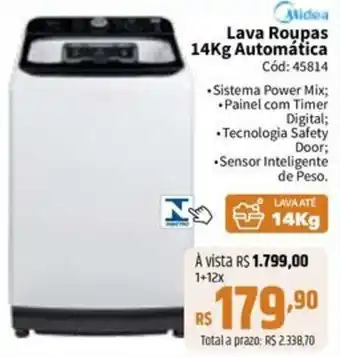 Lava Roupas 14Kg Automática