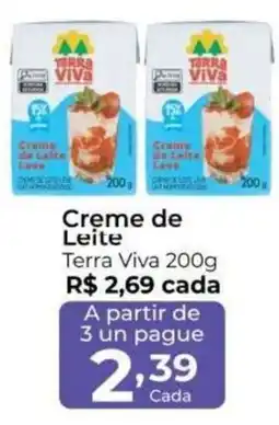 Super Kan Creme de Leite Terra Viva oferta