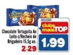 Rede Top Chocolate Tortuguita Ao Leite c/Recheio de Brigadeiro oferta