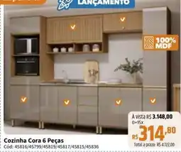 Deltasul Cozinha Cora 6 Peças oferta