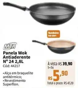 Deltasul Panela Wok Antiaderente oferta