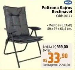 Deltasul Poltrona Kajros Reclinável oferta