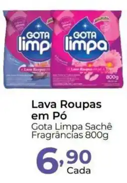 Super Kan Lava Roupas em Pó Gota Limpa Sachê Fragrâncias oferta