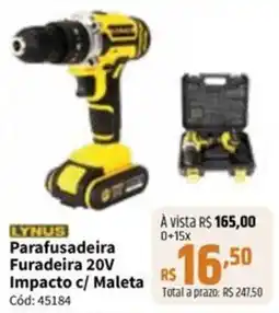 Deltasul Parafusadeira Furadeira 20V Impacto c/ Maleta oferta