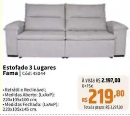 Deltasul Estofado 3 Lugares Fama oferta