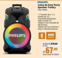 Deltasul Caixa de Som Party Speaker Trolley oferta