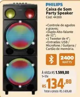 Deltasul Caixa de Som Party Speaker oferta
