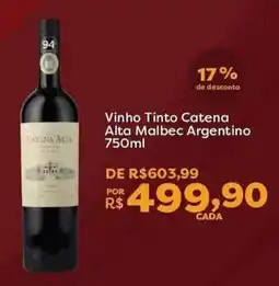 Mercadinhos São Luiz Vinho Tinto Catena Alta Malbec Argentino oferta