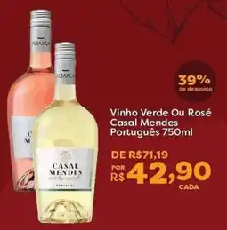 Mercadinhos São Luiz Vinho Verde Ou Rosé Casal Mendes Português oferta