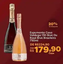 Mercadinhos São Luiz Espumante Casa Valduga 130 Brut Ou Rosé Brut Brasileiro oferta