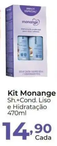 Super Kan Kit Monange Sh.+Cond. Liso e Hidratação oferta