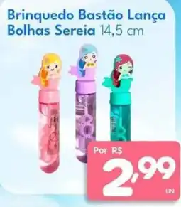 Supermercados Baklizi Brinquedo Bastão Lança Bolhas Sereia oferta