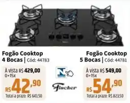 Deltasul Fogão Cooktop 4 Bocas oferta