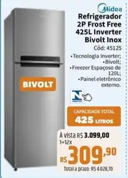 Deltasul Refrigerador 2P Frost Free Inverter Bivolt Inox oferta