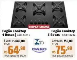 Deltasul Fogão Cooktop 4 Bocas oferta