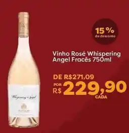 Mercadinhos São Luiz Vinho Rosé Whispering Angel Francês oferta