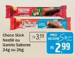 Festval Choco Stick Nestlé ou Garoto Sabores oferta