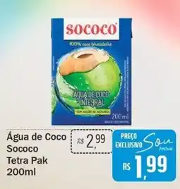 Festval Água de Coco Sococo oferta