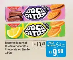 Festval Biscoito Espanhol Cuétara Bocaditos Chocolate ou Limão oferta