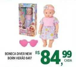 DB Supermercados Boneca diver new born verão 8417 oferta