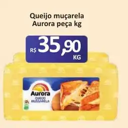 Paulistão Supermercados Queijo muçarela aurora peça kg oferta